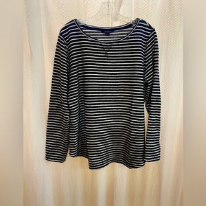 Lands’End casual french terry crewnwck